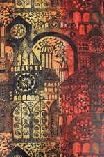 VTG 1960s Sanderson Fabric Facade George Iseman Architectural John Piper Heals