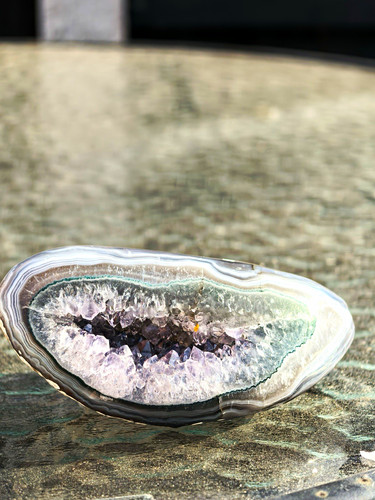 Polished amethyst geode - polished,