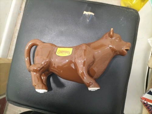 Colmans mustard bull - bull, pottery