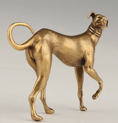 Vintage brass statue - brass,
