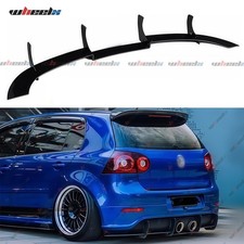 FOR VW GOLF MK5 R32 2004-2009 REAR BUMPER DIFFUSER SHARK FIN GLOSS BLACK ACRYLIC