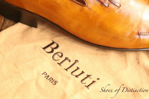 Berluti tan brown leather bit - tan,