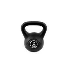 Set of 2 Vinyl 2kg Weight Set Kettlebell Exercise Home Fitness Workout Gym
