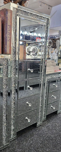 Mirrored crushed crystal - mirrored,