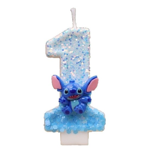 Stitch birthday candle - birthday,