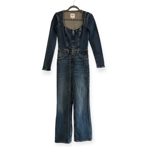 Zara blue denim longsleeve - blue,