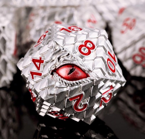 Dragon eye metal - dragon, dice