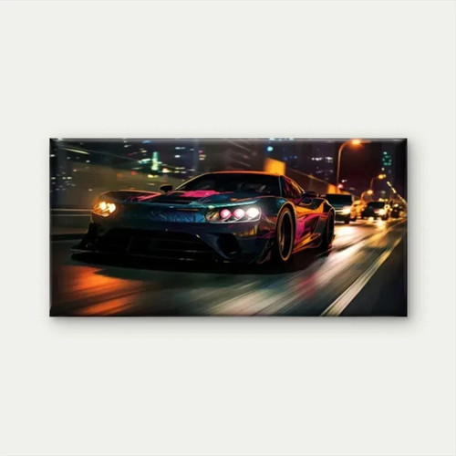Sports car nighttime city - nighttime,