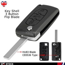 3 Button Remote Flip Car Key