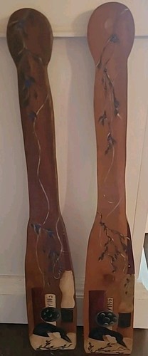 Canoe wooden hand - wooden, painted