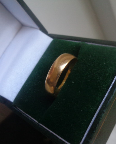 22ct gold wedding - gold, ring