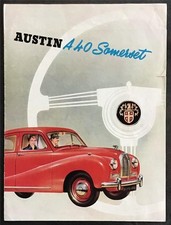 AUSTIN A40 SOMERSET Car Sales Brochure c1953 #904/C