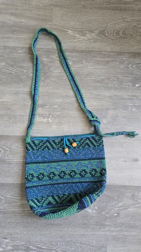 Crocheted boho crossbody