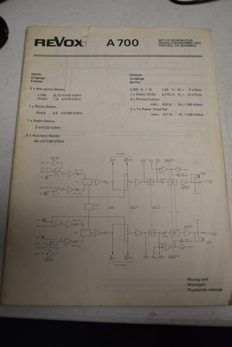 Original revox a700 set - set, of