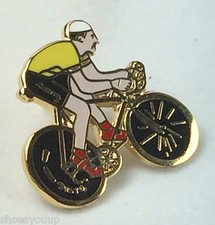CYCLING TOUR DE FRANCE/BRITAIN BIKE BIKER ENAMEL LAPEL PIN BADGE