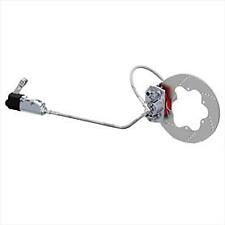 Hydraulic Kart Brake System 2 Pot Caliper Complete In SILVER Brake Pad and Pipes