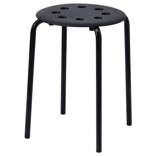 Ikea marius stool black - black, 45cm