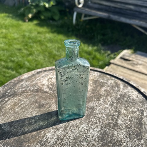 Vintage old glass medicine - glass,