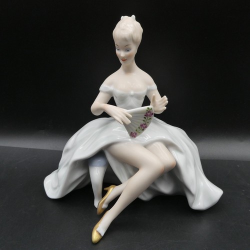 Wallendorf porcelain girl - porcelain,