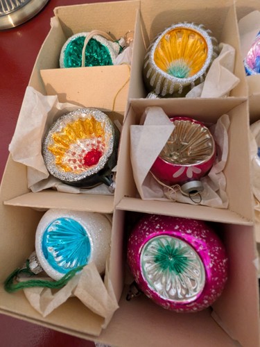 Vintage christmas baubles - vintage,