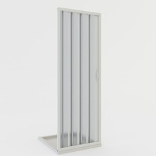FOLDING PVC SHOWER DOOR H 1850 1000 MM SIDE OPENING REDUCIBLE REVERSIBLE