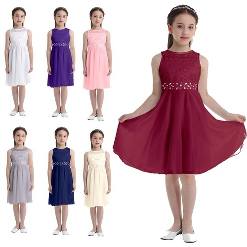 Flower girl dress girls - uk,
