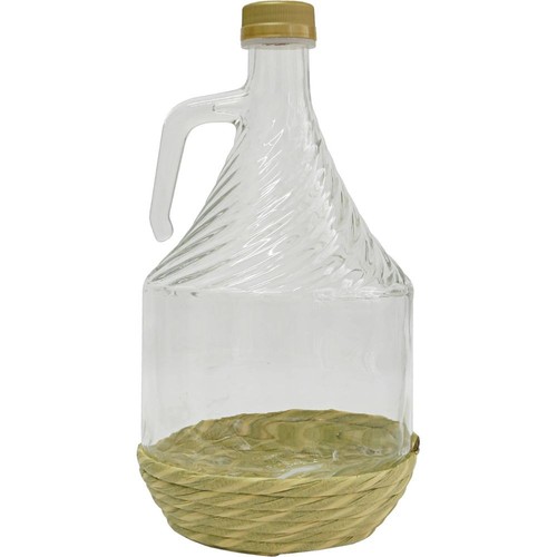 Glass demijohn wicker - glass, 3l