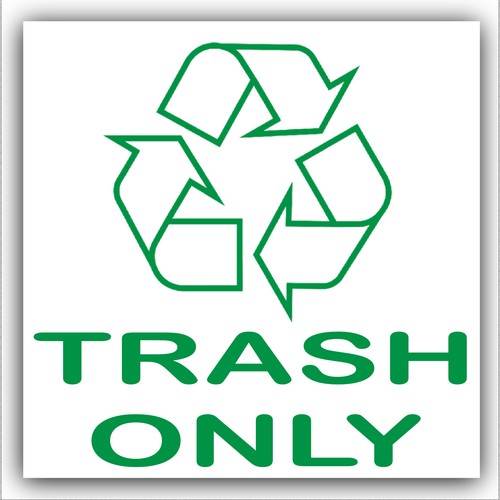 Trash only bin - trash, can