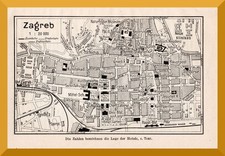 Zagreb + historical city map