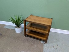 Vintage Teak  Oak Trolley Serving Trolley Tea Mid Century Stand Drink Wine Table