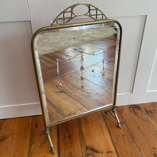 Art nouveau antique fireguard - nouveau,