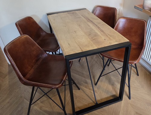 Dining table set - mango, wood