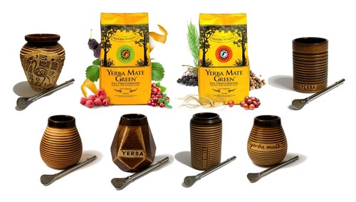 Yerba mate starter kit ceramic - yerba,