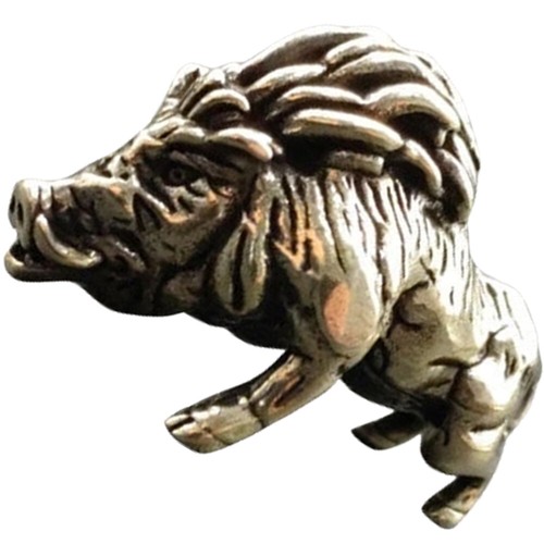 Vintage ornaments brass boar - ornaments,