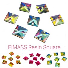 Square Shape EIMASS® Sew or Glue on Resin Crystals for Costumes & Embellishment