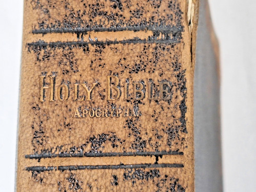 1880 holy bible leather - 1880's, eyre