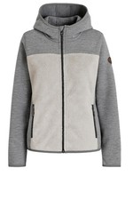 ICEPEAK Aldora Womens Midlayer Winter Fleece Jacket With Hood - Light Grey