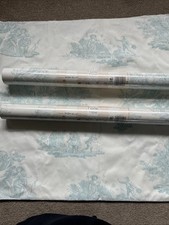 Laura Ashley Toile Topaz Wallpaper, 2 Rolls