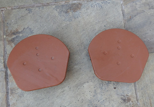 Plastic ridge roof cap brown - ridge,