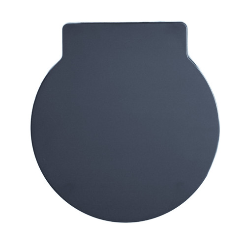 Anthracite round toilet - anthracite, seat