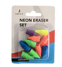 Neon Eraser Set Assorted