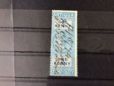 Antigua F1 used one penny stamp  Duty Stamp Ref 56499