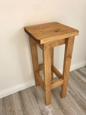 Solid Wood Bar Stool- Many Colours. Handmade. Unique Design