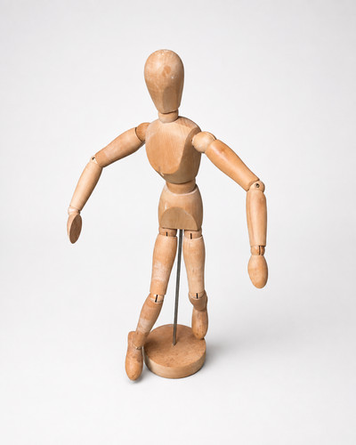 Wooden artist mannequin - artist’s, on