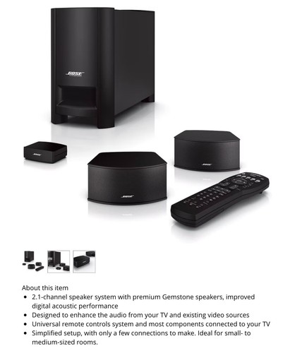 Bose cinemate series ll - bose, gs