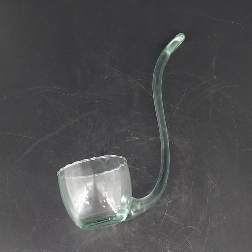 Hand blown glass punch - blown, bowl