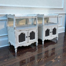 Pair Vintage Shabby Chic