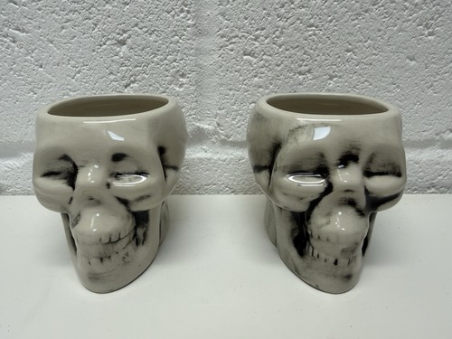 Genware white skull tiki mug - white,