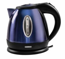 METALLIC BLUE COMPACT LOW POWER 1.2L 750W CORDLESS KETTLE CARAVAN CAMPER VAN RV