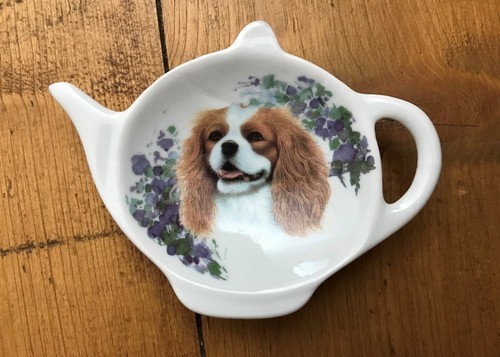 Porcelain king charles tea - bn,